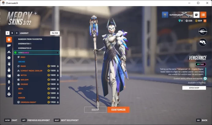 GENJI / CYBER DEMON / MERCY / VENGEANCE /  see the picture / Please Read Description / vphr