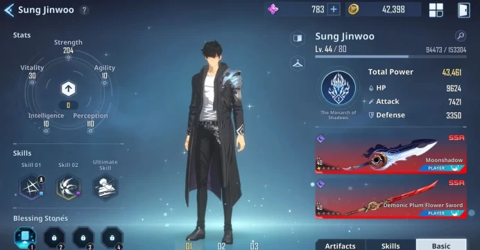 7 SSR | (Moonshadow A1, Plum, Scythe) Cha Hae+Weap, SeoJiwoo A1+Weap, SilverMane+Weap, Choi, Emma, WooJin| Check SS (SLA702)