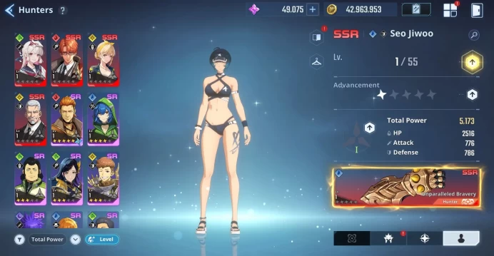 Starter 49K EssenceStone | 13 SSR Char + 4 SSR Weapon and many Resources etc | Log Netmarble | Check SS (SLA755)