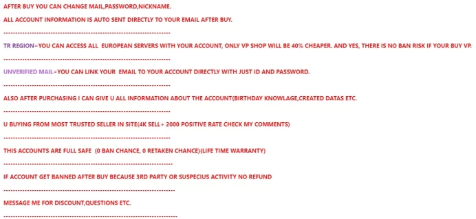 EU SERVER/RANKED READY/UNVERIFIED MAIL/FULL ACCESS/REYNA-BREACH-DEADLOCK-FADE-RAZE/