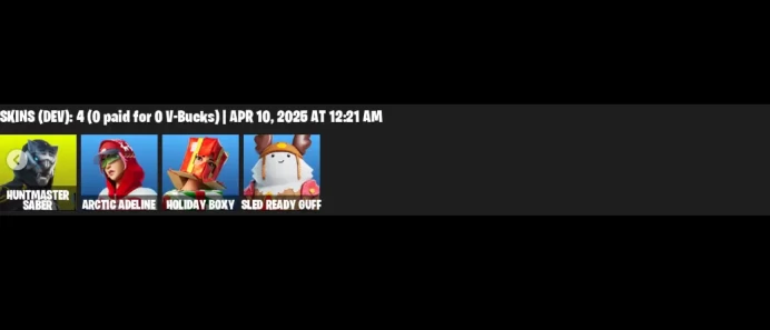 [PC/PSN/XBOX] | 4 skins | Huntmaster Saber | Arctic Adeline | Holiday Boxy |Sled Ready Guff | The Eternal Edge | The Destroyer's Destroyer | S4G
