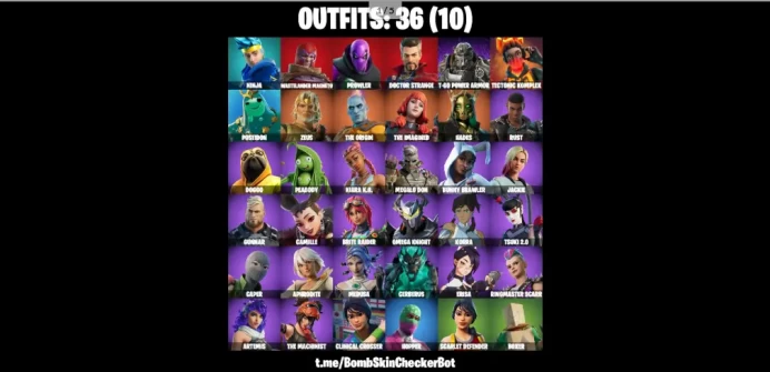 Black Knight T60, Ninja, Wastelander Magneto 36 Skins