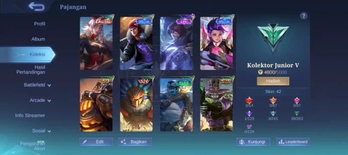 #ML.1029 Instant Delivery lvl 52 Hero 52 skin 41 android+ios+PC guaranteed+reliable+friendly price