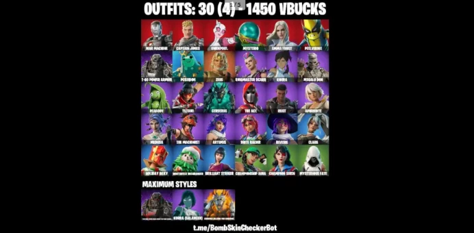 30 SKINS  CHAMPION SIREN  REVERIE  ARTEMIS  MEDUSA  APHRODITE ZEUS  CHAMPIONSHIP AURA  MYSTERIOUS FATE  PEPPERMINT PICK