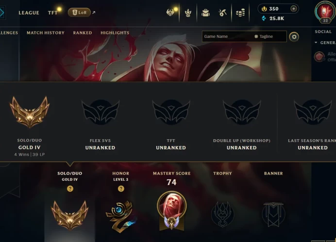  EUNE  Gold IV 67% WR  | Hand- ( leveled + Boosted  ) | Unverified  | 25875 BE | 350 RP | Untouched-Loot  | Check Description 