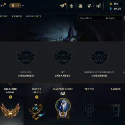  EUNE  Gold IV 67% WR  | Hand- ( leveled + Boosted  ) | Unverified  | 19725 BE | 350 RP | Untouched-Loot  | Check Description 