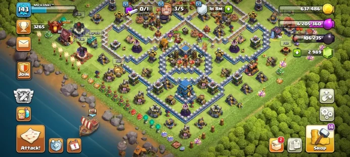Th 12 / LeveL 143 / Gems 2989 / Heroes (62 58 33 34) / CN free / code 379