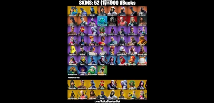 52 Skins PC/PSN/XBOX Cloud Striker Blue Striker Sultura Sorana (Grey) Xev Catalyst Fade The Scientist Gear Specialist Maya