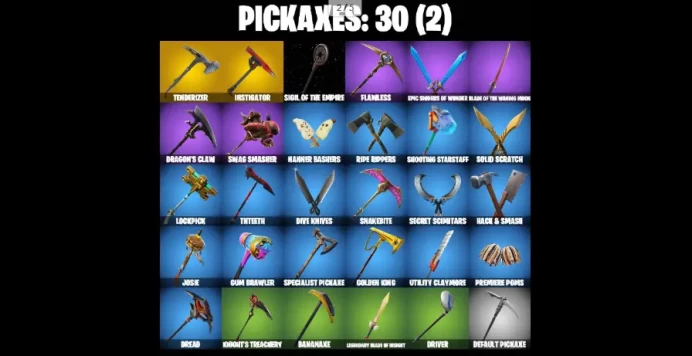25 SKINS TRAILBLAZER FREESTYLIN HAVOC SUB COMMANDERMAYA MIDASAGENT PEELY SKYE SCORPION LUXE(MAX) KUNO LAGUNA TNTINA EMBER(MAX) ROX