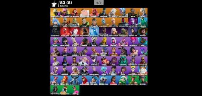 [PC/XBOX/MOBILE]*SUBZERO CYPTIC*83 Skins |Viva Chroma,Peter Griffin,Molten Omen,Spider-Man,Crystal,Malik,Solid Snake,Polar Pe |Full Email Access