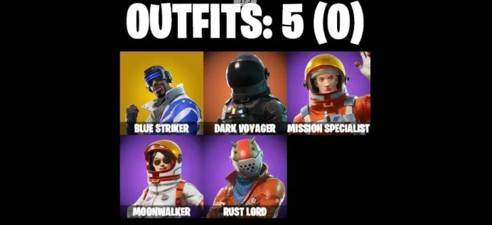 5 SKINS 72 COSMETICS TAKE THE L ORANGE JUSTICE RUST BUCKET BLUE STRIKER FISHSTICK JANKY PEELY WHIP CAN PLAY ON PSN XBOX PC NINTENDO MOBILE