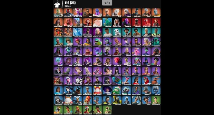 【116 SKINS】 DYNAMO  MARSHMELLO  AURA  BLACK WIDOW OUTFIT  FOCUS  ABSENZ  SURF WITCH  SPIDER-MAN (PC/XBOX)