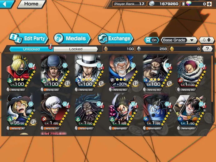BR480-IOS+Android-5/4 Ex Meta Max(Garp+Sabo+Kuzan+Lucci+Kaido)+Good Medal+Nice Items+Koby+Yonji+Ichiji+S-Bear+Robin+Egghead Zoro+Egghead Luffy