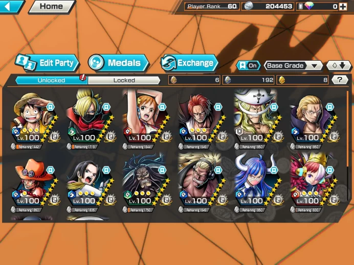 BR482-Hyber 43+5 Ex(Kuzan+Akainu+Luffy+White Beard+Shank)Good Medal+Support 162%+Bullet Max+Boa Max+Uta Max+Ulti Max+Sabo Stempede Max+Young Ray