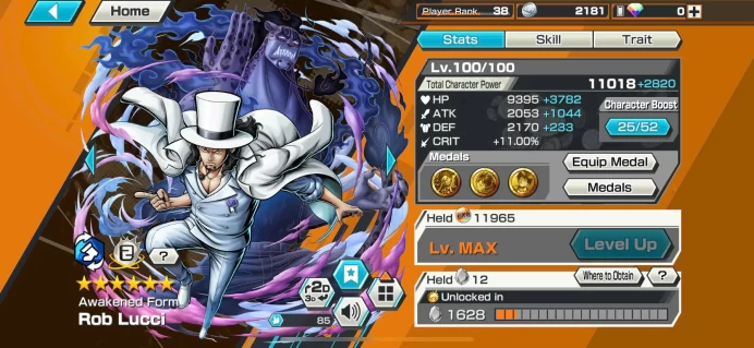 BR486-IOS+Android-3 Ex Max 11k Power(Lucci+White Beard+Zoro)+Good Medal(Color Medal)+Support 153%+Carrot Boost 3+Rayleigh Max+Uta v3+Sasaki Max