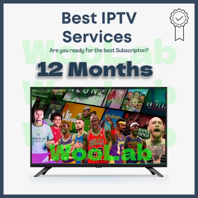 IP TV 12 Month Subscription TV Abonnement 1 Year (M3U-MAG-EPG-Xtream) UHD-4K Quality - Worldwide Channels VOD IP-TV