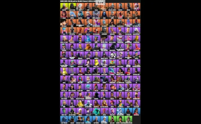 [PC/PSN/XBOX] | 149 skins | 1690 V-bucks |Leviathan Axe |Omega | Lara Croft |Kratos |Darth Vader |Snap |Ruin |Malik |Menace |Carbide | Vi | S4G