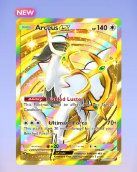 [Instant] Arceus Crown EX| 1000+ Draw | 35+ Poke Gold | 2200 Pack Hourglass | 1700 Wonder Hourglass| 1 Random AR Card
