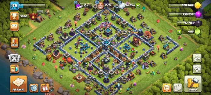 Th 13 / LeveL 179 / Gems 405 / Heroes (55 64 48 48 18) / CN 1000 / code 382