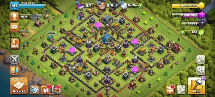 Th 12 / LeveL 147 / Gems 704 / Heroes (50 52 30 24) / CN 500 / code 390