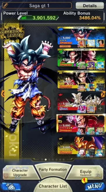D364-38 Legends+Vip Equipment+Good Team Ready PVP+Have Story+Gotenks Red Star+God Goku