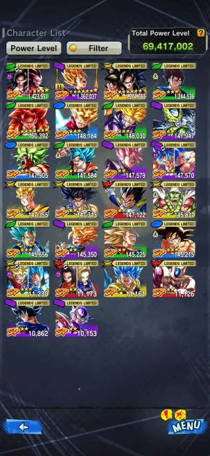 D379-IOS+Android-5 UL(SS4 Gogeta Full Red Star+Beast Gohan+Rose+Goku Uis)+Good Equipment+26 Legends+SS4 Goku&Vegeta Red Star+Trunks+New Vegito