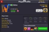 LEVEL 42  Multimillinior cue  200m+ coin 60 cash  (Facebook Login) Full Secure Account
