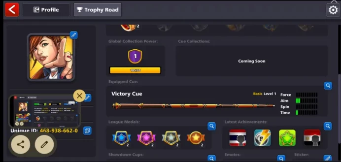8 Ball pool Level 85  1.7 Billion Coins  PC/Android/iOS  Lifetime Access