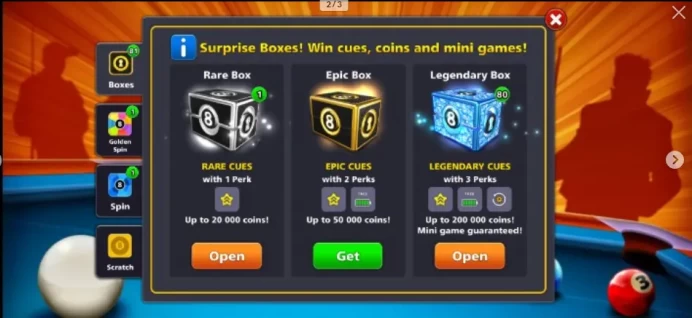 1.1BILLION+COINS  80 LEGENDARY BOXES  1 EVENT CUE MAX  MOMBAI RING COMPLETED  VIP SILVER-GOLD  FACEBOOK LINK POSSIBLE  MINICLIP LOGIN