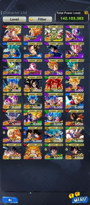 D391-IOS+Android-UL(Rose+SS4 Gogeta)+32 Legends+Good Equipment+Vegito Red Star+Goku Black Red Star+Gotenks+Super 17+Shenron+Nappa+2 Fusion+Goku