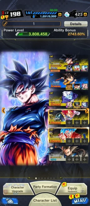 D394-IOS+Android-UL Goku Uis Full Red Star+13 Legends+Good Equipment+Jiren Red star+Gammar+Namek Goku+God Goku+Ultimate Gohan+SS3 Goku