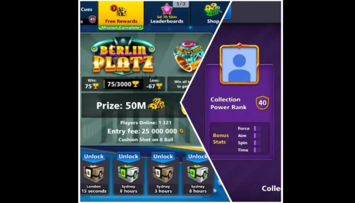 1 Billion Coin 3x Cue Maxed 1- 100 level