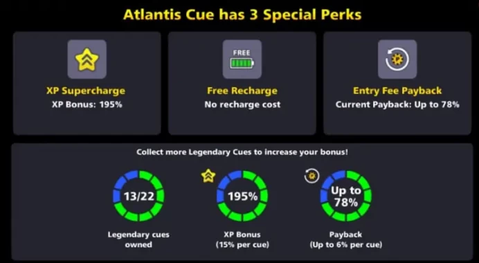 1.5B - 1.5 Billion Coin 11 Legendary Cues 200+ level 500 Cash