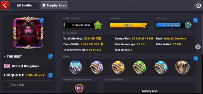 100CCP 526LEVEL 7DIGIT UID (3383027)20/20 LEGENDARY OPEN 13 EVENT CUES MAX PASS CHANGE POSSIBLE FOR UNLIMITED TIMES  MORE DETAILS IN DESCRIPTION