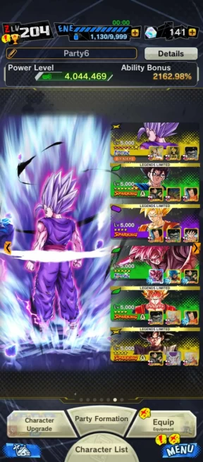 UL Gohan Beast 12S+UL Rose Goku+33 Legends( Goku pur+Goku ssj3+Vegito 8s+goku black+beast gohan+utm gohan+Piccolo+ss3 Goku)Godly Equip, Z+(711)