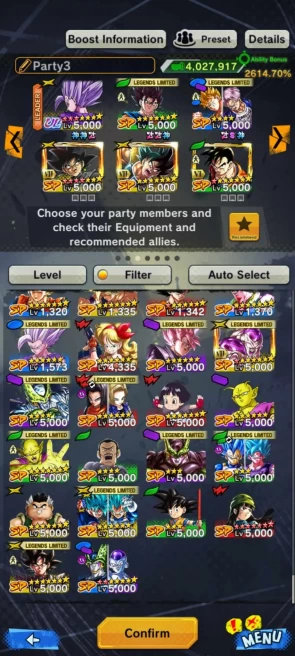 UL Gohan Beast 10S+31 Legends (GohanTrunk+Vegito+Goku black+Piccolo+Rose Goku+Frieza 8S+Beast Gohan+zamasu+Trunk+ss3 Goku) Good Equipment (716)