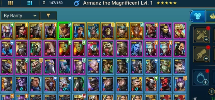  Armanz the Magnificent +Ninja + Alice + Sun Wukong + 22000 Energy + Seer + Toragi + Dark Elhain + Quargan + Bonekeeper #95286