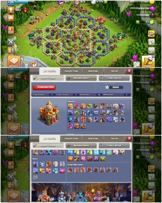 TH 16 | XP 230 | HEROES 74/90/64/65/44 | WAR STAR 2092 / AMAZING EQUIPMENT & SAFE ACCOUNT | INSTANT DELIVERY