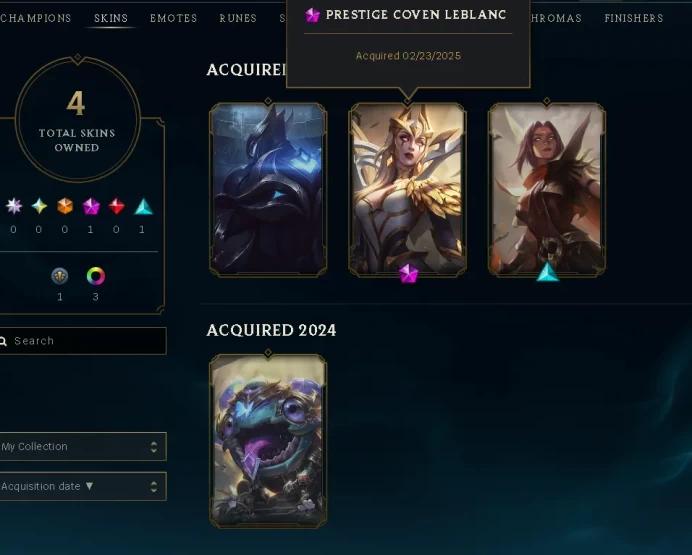 [S15 - S2] EUW/ PRESTİGE COVEN LEBLANC / FULL ACCESS/LIFE TIME WARRANTY/CHANGEABLE MAİL