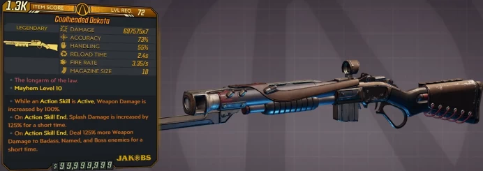 [PC/XB/PS] M10/L72 DAKOTA - 697.575x7 DMG! - 3.35 FIRE RATE - 10 MAG SIZE - ANOINTED X3 - SICK SHOTGUN!