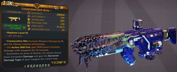 [PC/XB/PS] M10/L72 DARK ARMY - 608.856 DMG (+1.074.021 CORROSIVE DMG) - 14.51s FIRE RATE - ANOINTED x2