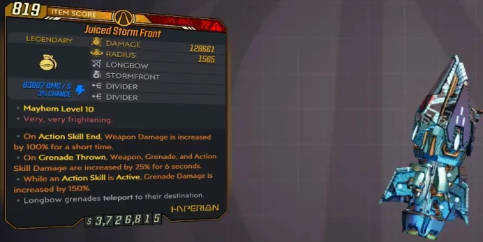 [PC/XB/PS] M10/L72 STORM FRONT - 128.661 DMG / 1565 AOE (3 SPLITS,9 MIRV,AOE,DMG) - ANOINTED X3