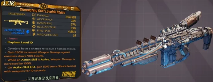 [PC/XB/PS] M10/L72 LOVABLE ROGUE - 1.341.598 DMG (+1.479.112 SHOCK DMG) - 2s RELOAD - 4.88 FIRE RATE - ANOINTED x3