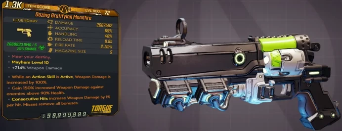 [PC/XB/PS] M10/L72 MOONFIRE - 2.667.502 DMG (+2.660.833 CORROSIVE DMG) - 0.8s RELOAD - ANOINTED x3