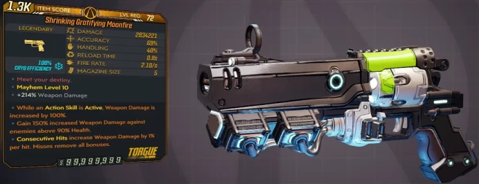 [PC/XB/PS] M10/L72 MOONFIRE - 2.834.221 DMG (100% CRYO EFFICIENCY) - 0.8s RELOAD - ANOINTED x3