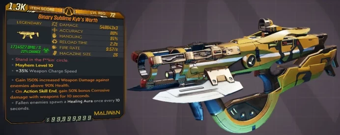 [PC/XB/PS] M10/L72 KYB'S WORTH - 548.643x3 DMG (+1.714.527 FIRE/CORR DMG) - 9.57 FIRE RATE - ANOINTED x2