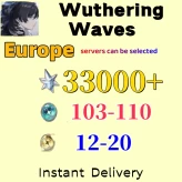 EU/Europe|Summoning|Astrite:32000-33000 |Lustrous Tide:97+|Radiant Tide:10+|Microsoft Mailbox|safe and stable|Wuthering Waves E003