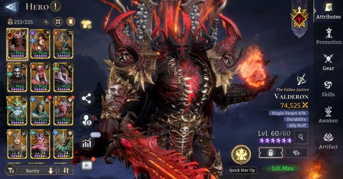 Global 500xx | 991k Power|16 Legendary, 3 LORD (Valderon, Aracha, Torodor) Anora, Hatssut, etc + 66 Epic | Check SS (WOR824)