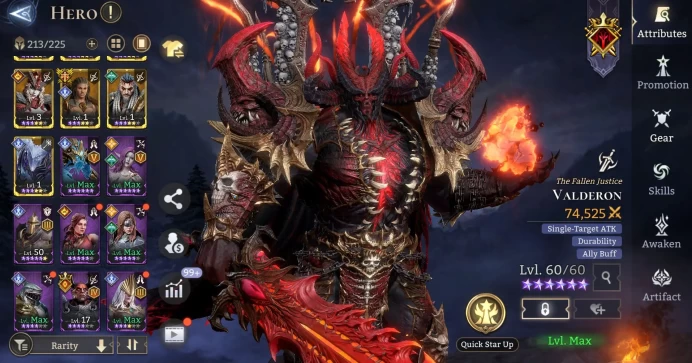 Global 500xx | 991k Power|16 Legendary, 3 LORD (Valderon, Aracha, Torodor) Anora, Hatssut, etc + 66 Epic | Check SS (WOR824)