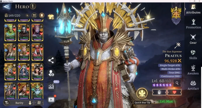 Global SEA 600xx |5109.48K Power|55 Legendary,5 LORD (Lord Praetus.Twinfiend,Demi,Elddr,Torodor,etc)+62Epic& 4564Diamond| Check SS (WOR827)